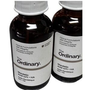 2 Bottles The Ordinary Mandelic Acid 10% HA Serum‎ 1oz 30ml Women Skin Care